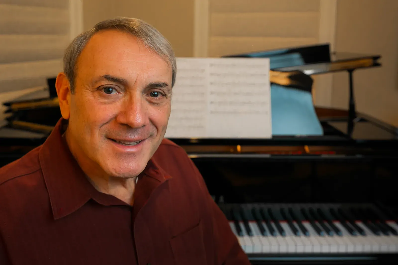 Paul Guarino at the grand piano